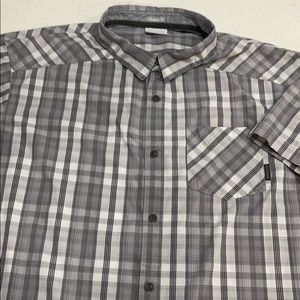 Columbia Omni-Wick Button Down Shirt Gray XXL EUC